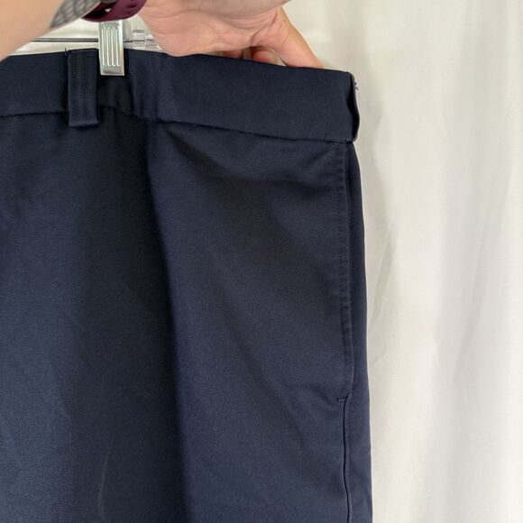 Oak Hill Shorts Men's 50L Navy Blue Flat Front 11" Inseam Chino Soft - Picture 2 of 7